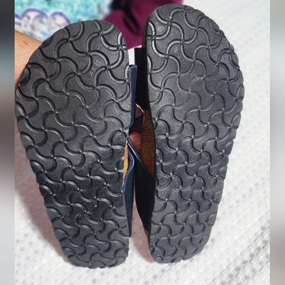 BIRKIS EUC WOMEN'S SIZE 7. BLUE LEATHER STRAP BETULA SANDALS - Picture 5 of 7